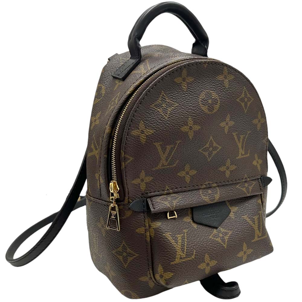 ［南店］【極美品】 ルイヴィトン M44873 パームスプリングス バックパックMINI モノグラム ブラウン系 メンズ レディース 【中古】