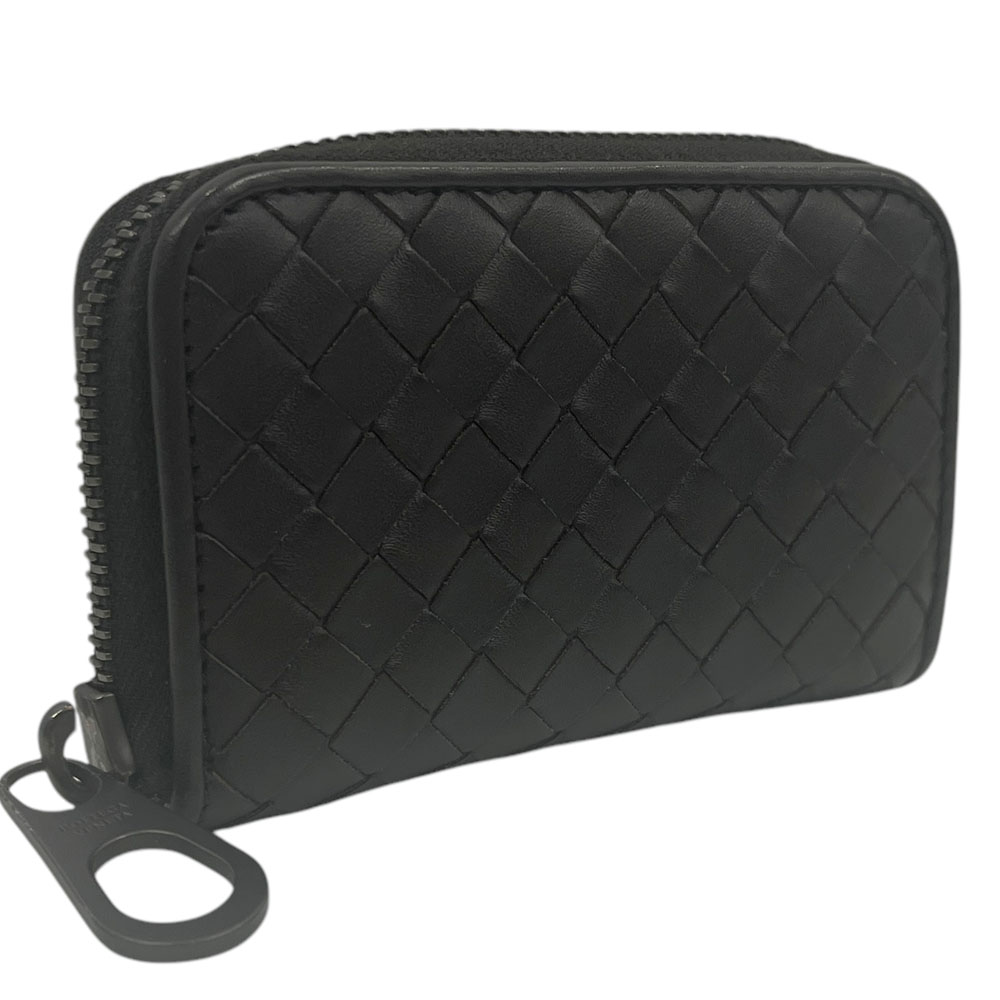 【美品】ボッテガヴェネタ コインケース 小銭入れ ブラック マキシ ユニセックス ボッテガヴェネタ BOTTEGA VENETA コインケース 小銭入れ