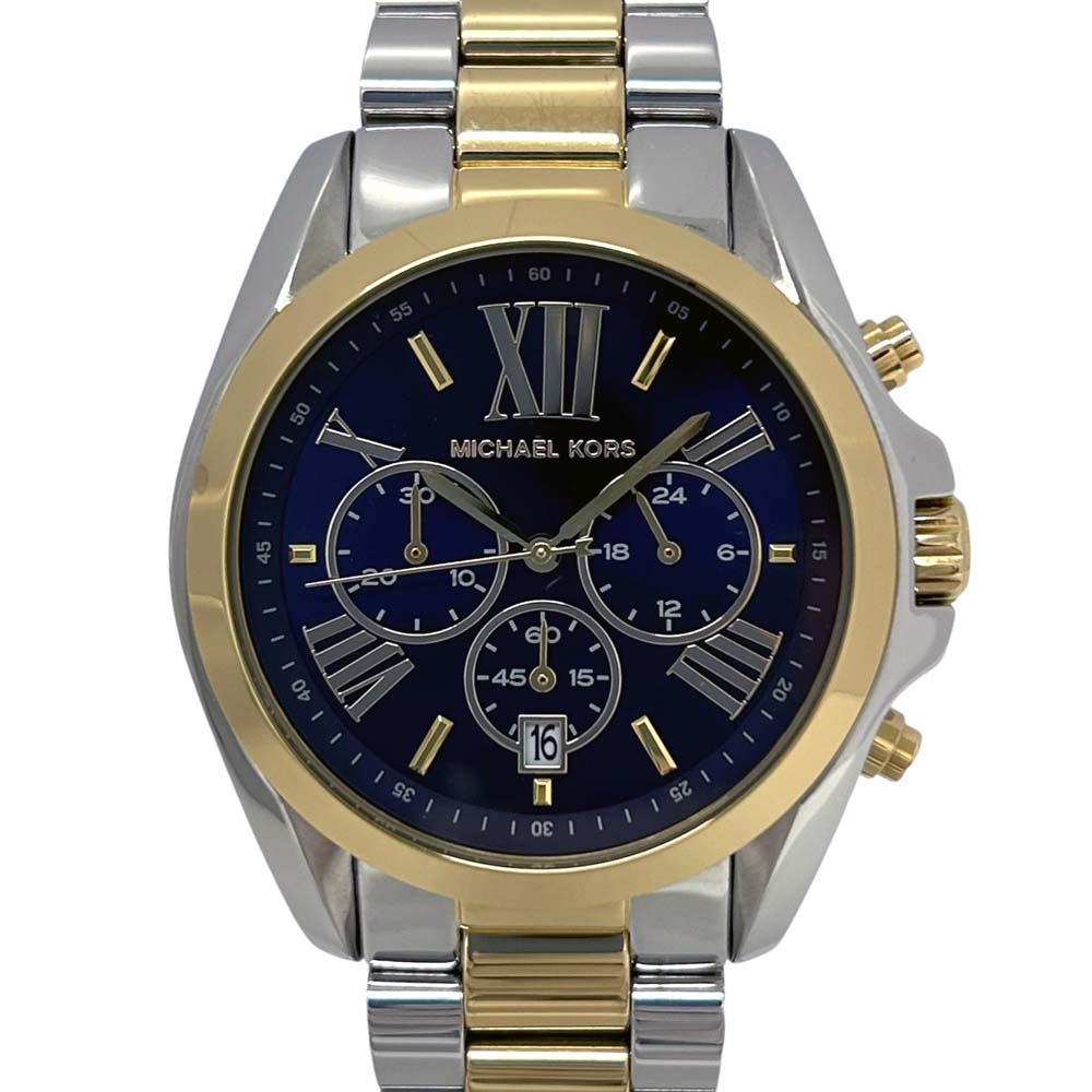 ［南店］【極美品/電池交換済み】 マイケルコース MICHAEL KORS MK-5976 ブラッドショー ネイビー 【中古】｜質屋かんてい局山形北店