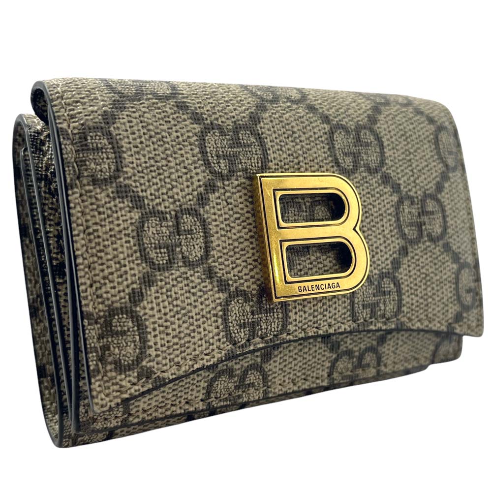 美品 バレンシアガ グッチ ハッカー ジップアラウンド ラウンドジップ 長財布 BALENCIAGA×GUCCI】バレンシアガ×グッチ『ザ ハッカー