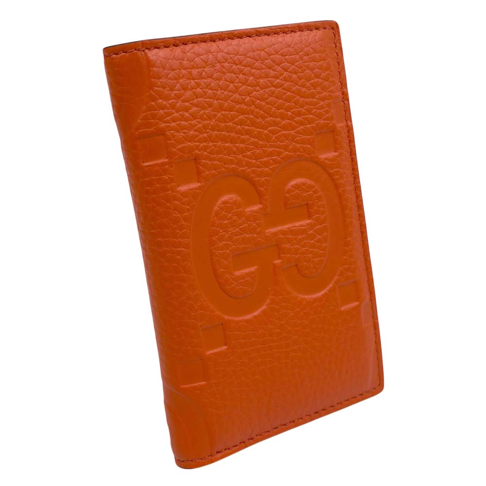【極美品】 グッチ 739478・496085 ジャンボGG カードケース オレンジ ユニセックス【中古】｜質屋かんてい局山形北店