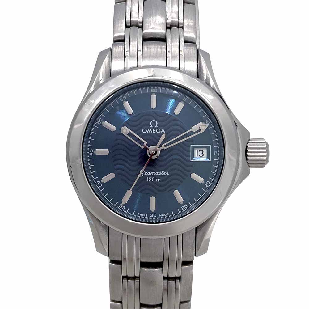 【美品】OMEGA Seamaster 電池新品　レディース 時計 OMEGA】オメガ『シーマスター』レディース クォーツ 1ヶ月保証