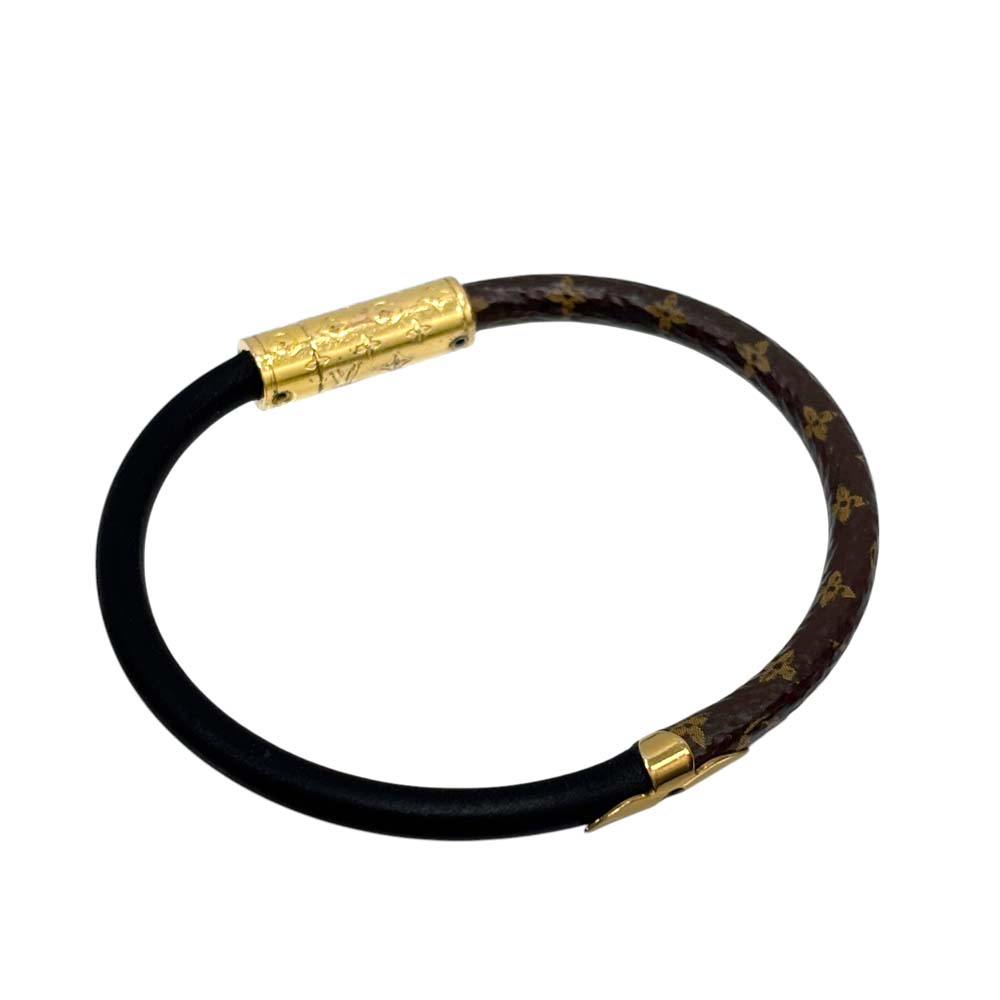 【美品】 ルイヴィトン M8276E 腕輪 約8.0g 約17珊 モノグラム ユニ一発やる 【中古】