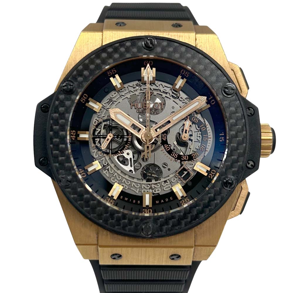 【良品】 ウブロ HUBLOT 701.0Q.0180.RX キングパワー ウニコ グレー メンズ 男性用【中古】