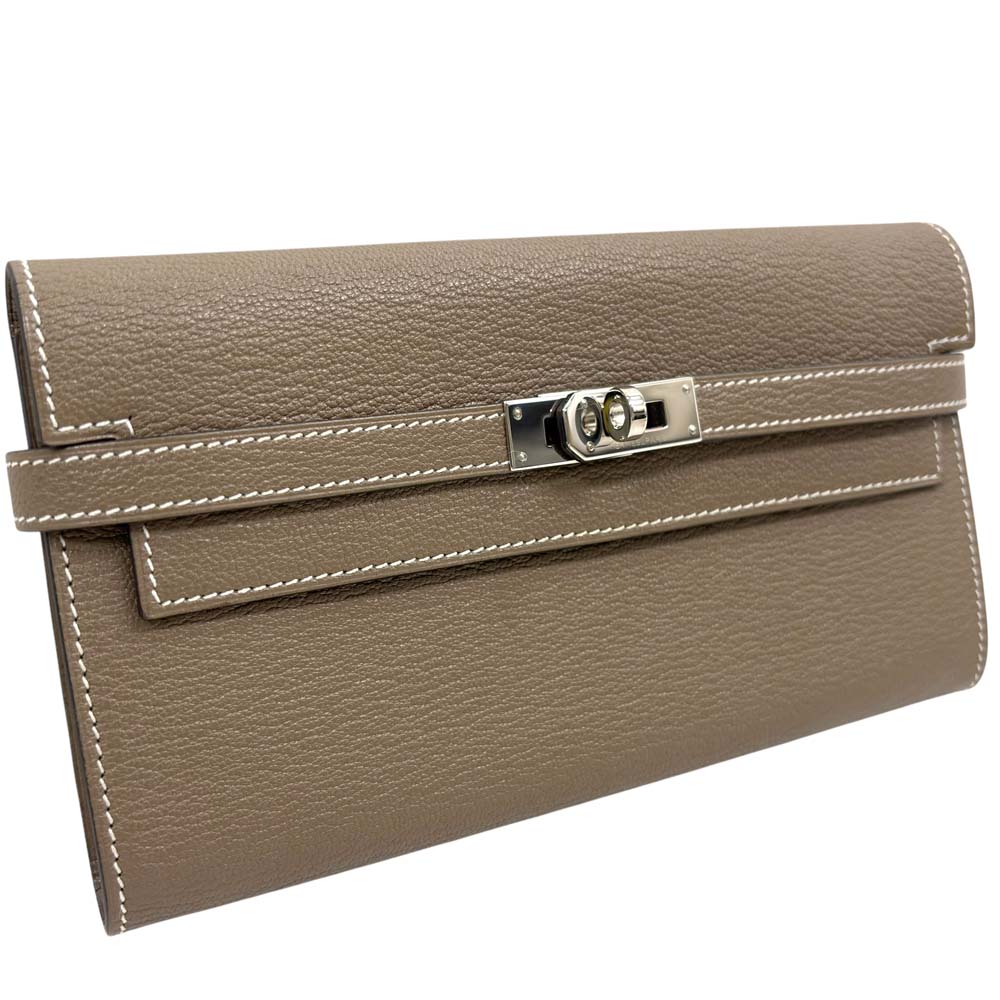 エルメス JIGE ELAN 29 長財布 ロングウォレット レザー HERMES Jige Elan 29 Calfskin Leather Clutch Wallet Trench