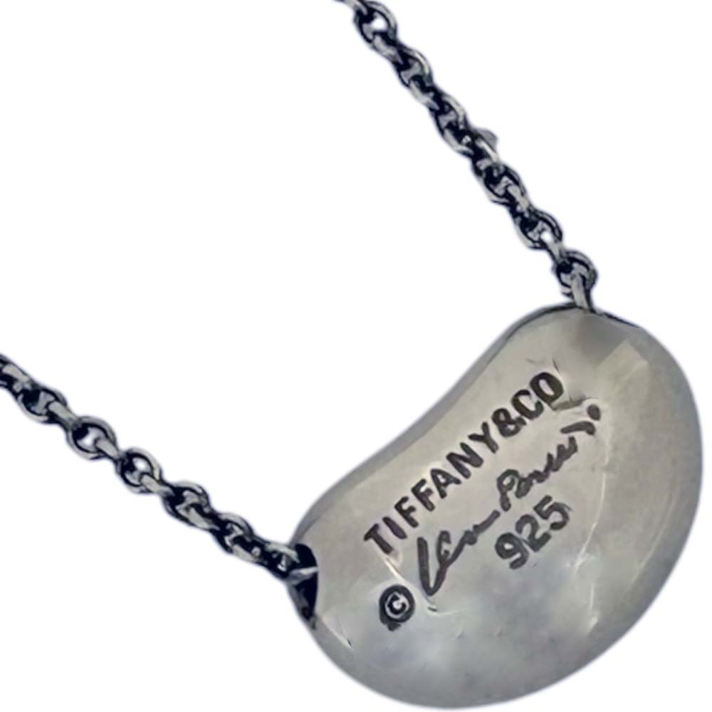 ティファニーシルバー豆型ペンダントネックレス TIFFANY&Co./ティファニー】 ネックレス ビーンデザイン