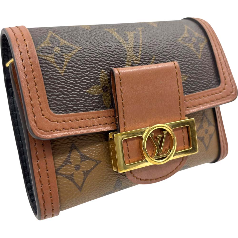 【良品】 ルイヴィトン M68725 ポルトフォイユ・ドーフィーヌ 赤銅色【中古】
