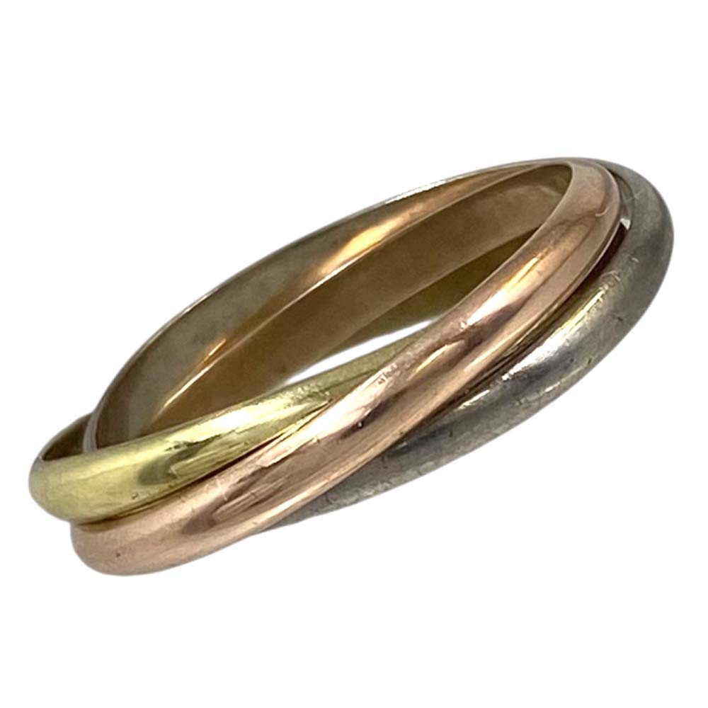 【良品】 スリーカラー3連リング K18 約4.2g 約9~11号 【中古】｜質屋かんてい局山形北店