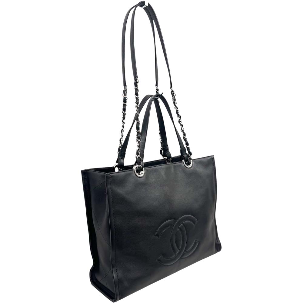 ［南店］【良品】 シャネル AP3129 ジップショップ 子ヒツジひと肌 手当たり次第番 黒いこと ハンドバック ショルダーバッグ【中古】