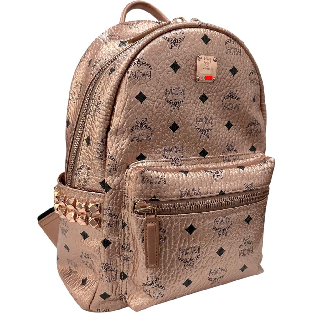 MCM スタッズリュック　バッグ未使用品 中古・古着通販】MCM (エムシーエム) スタッズリュック ブラック