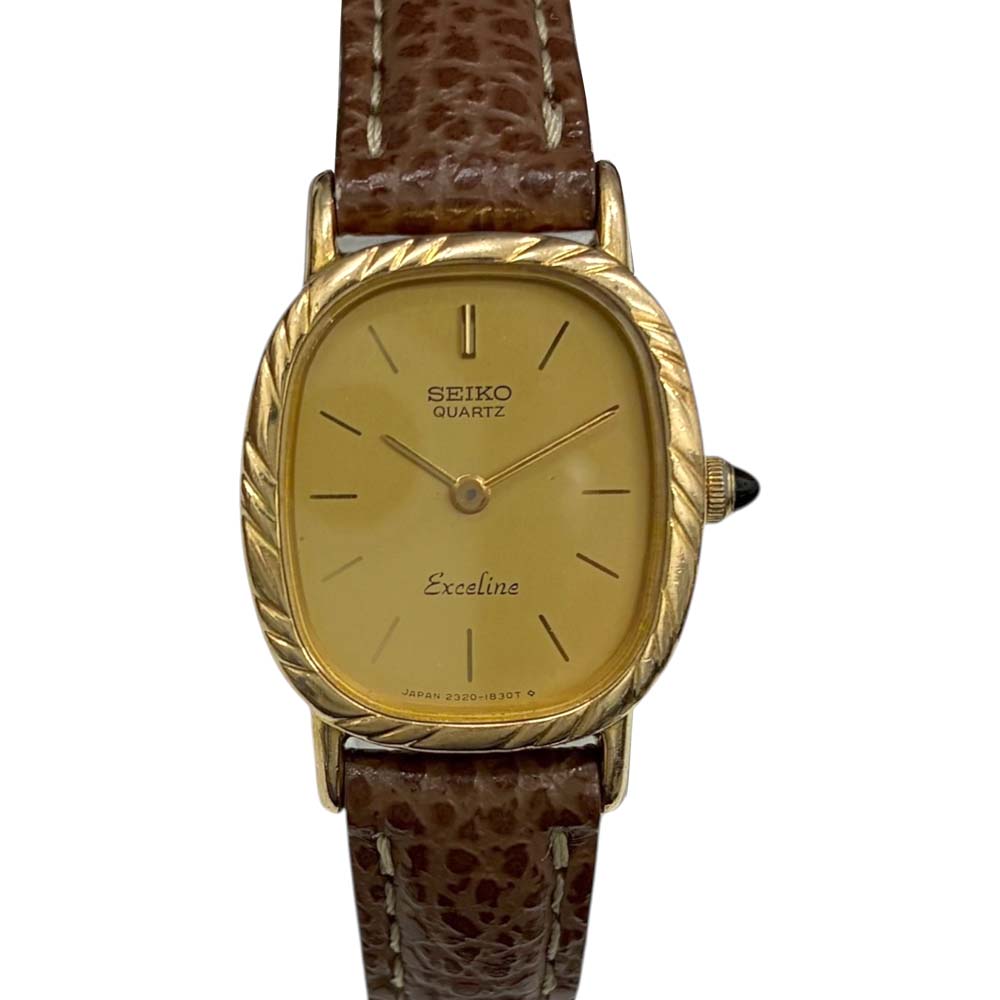 稼働品SEIKO EXCELINEセイコーエクセリーヌ腕時計 1221-5020 ☆超絶美麗☆セイコー SEIKO エクセリーヌ 1221-0190 レディース