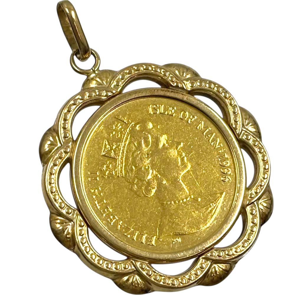 楽天市場】K24/K18 マン島キャット1/25ozコイン付リング ISLE OF