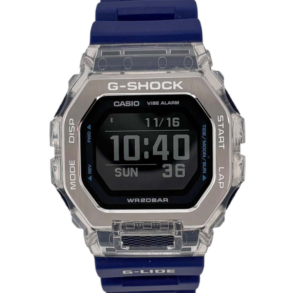 【極美品/電池交換済み】 カシオ CASIO GBX-100S-2JF G-SHOCK G-LIDE ブラック 【中古】