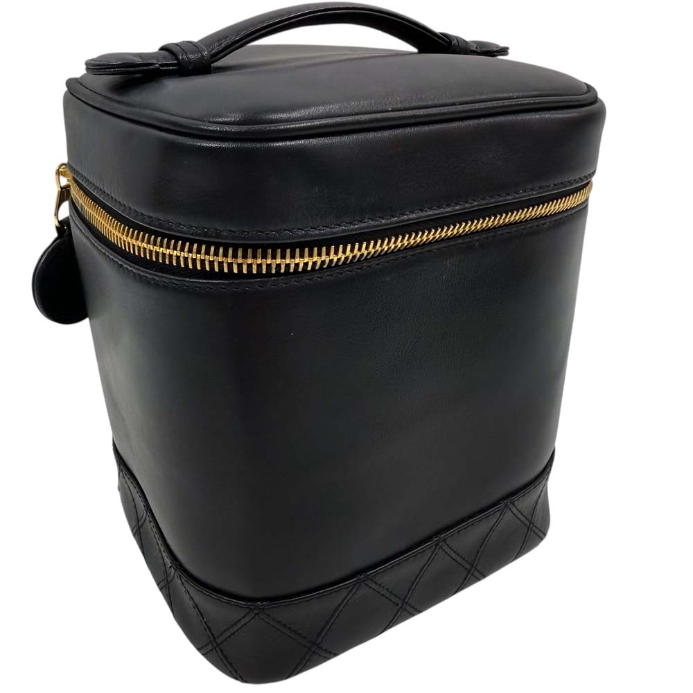 【美品/ギャラ〇】 シャネル A01619 ビコローレ バニティバッグ ブラック ハンドバッグ【中古】｜質屋かんてい局山形北店