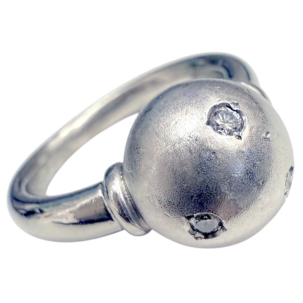 ［泉店］【良品】 メレダイヤモンドリング Pt850 ダイヤモンド 0.04ct 約8.62g 約7号 【中古】