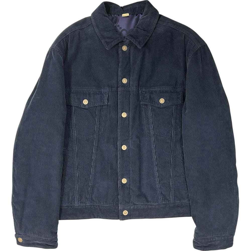 ［南店］【ほぼ未使用】 グッチ リバーシブルGGジャケット ジャンボGG コーデュロイ ネイビー【中古】 114,000円