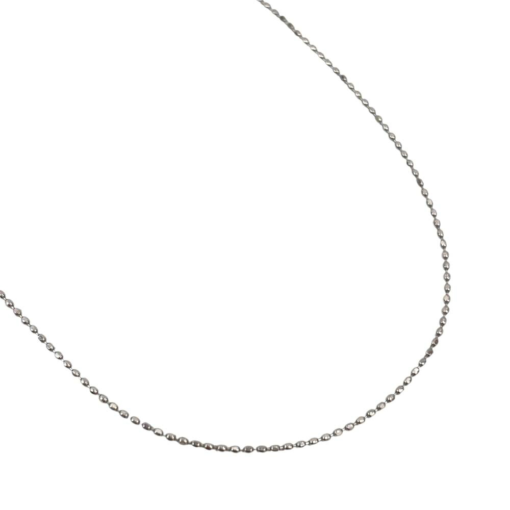 【美品】 チェーンネックレス K18WG 約最大51cm 約1.76g 【中古】