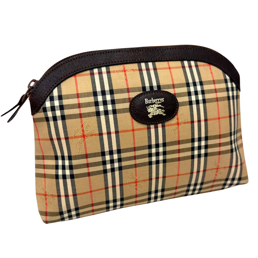 楽天市場】【未使用】バーバリー BURBERRY チェック柄 ポーチ