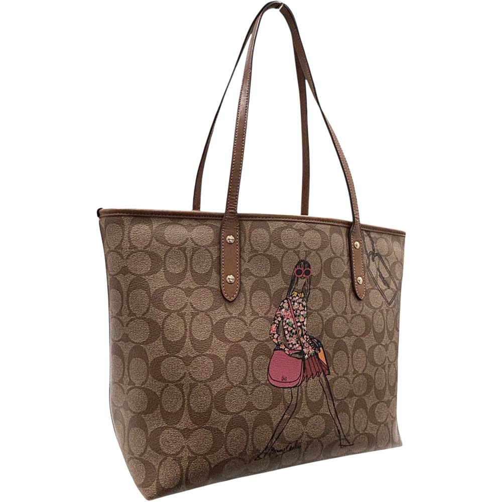 ［南店］【美品】 コーチ J1621 トートバッグ 茶色/ブラウン ショルダーバッグ 肩掛け 【中古】