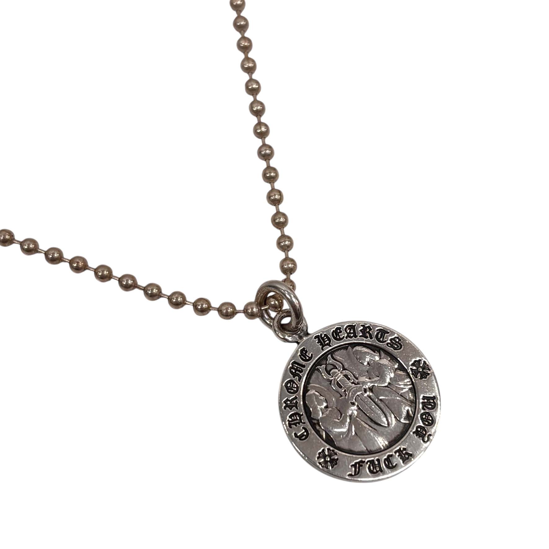 Chrome Hearts※正規フレアクロスボール・ネックレス・50CM 中古 