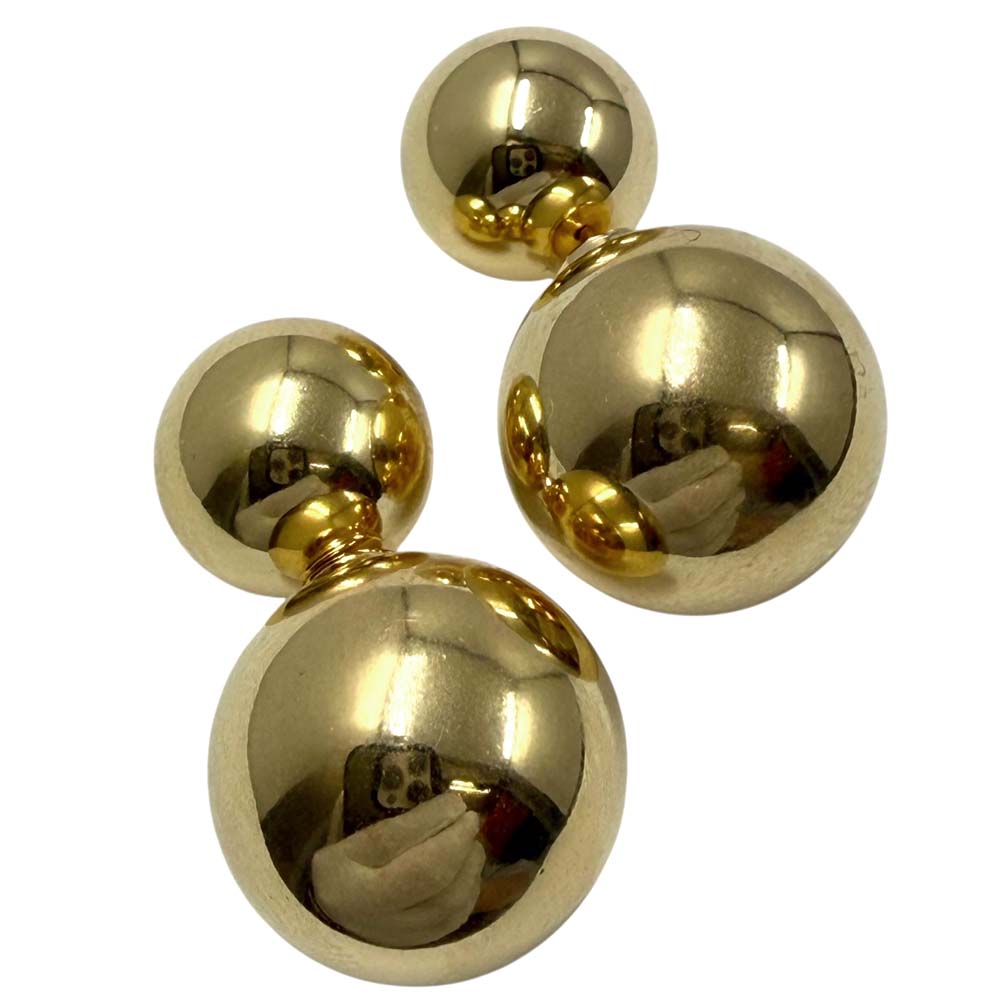 【美品】 どんぶり鉢ピアス K18 約5.06g 【中古】