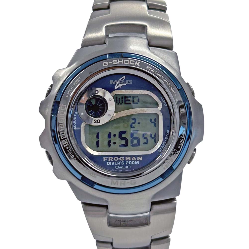 G-SHOCK WATCH MRG-1100-2 FROGMAN DIVER'S 200M QUARTZ BLUE