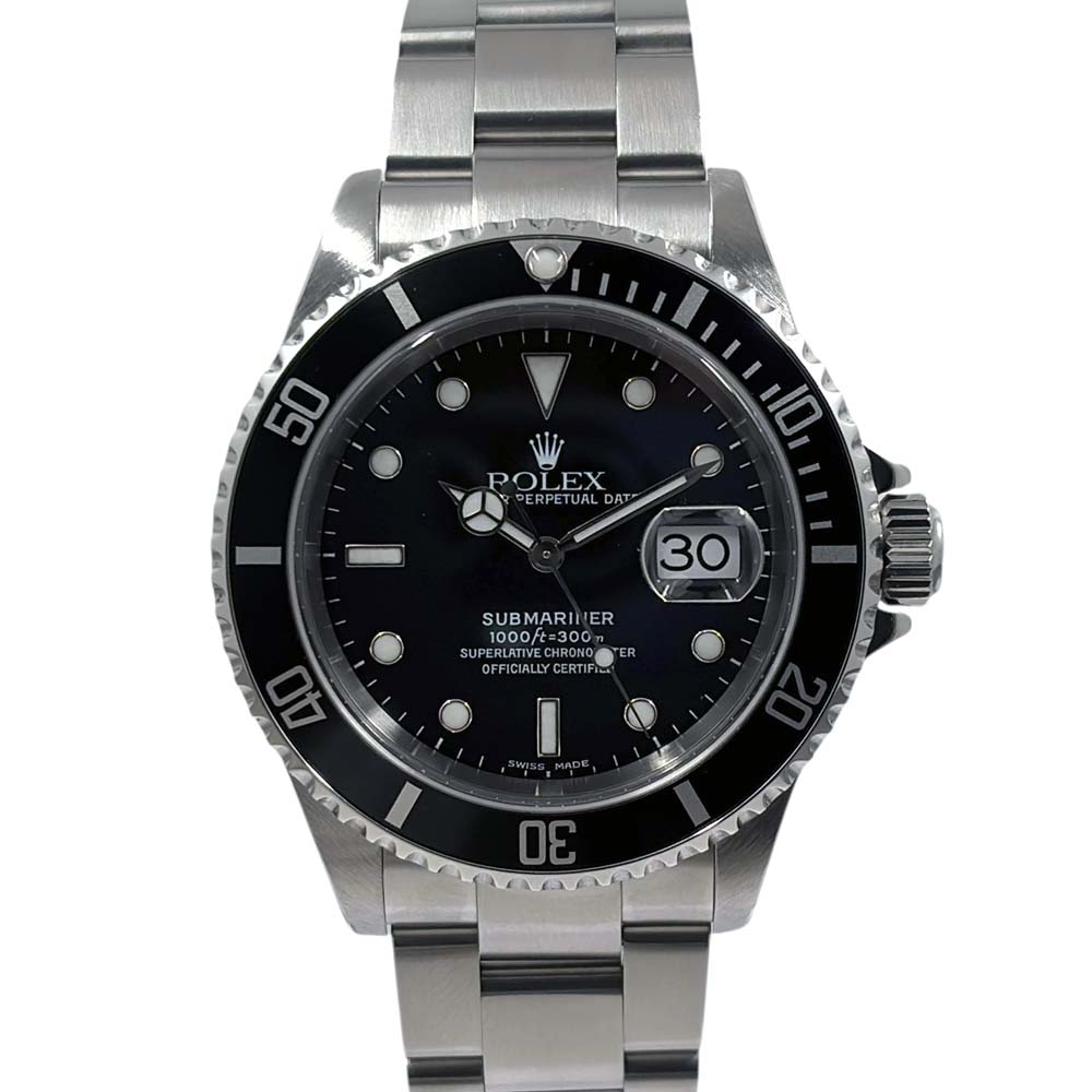 【極美品/ギャラ〇】 ロレックス Rolex 16610 サブマリーナ Y番 ブラック 【中古】 683,200円