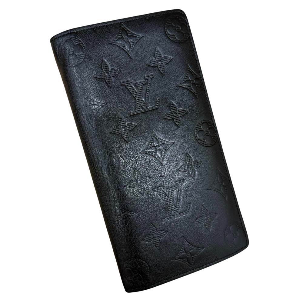 ［泉店］【美品】 ルイヴィトン M62900 ポルトフォイユ・ブラザ ブラック 二つ折り長財布 札入れ 小銭入れ 【中古】