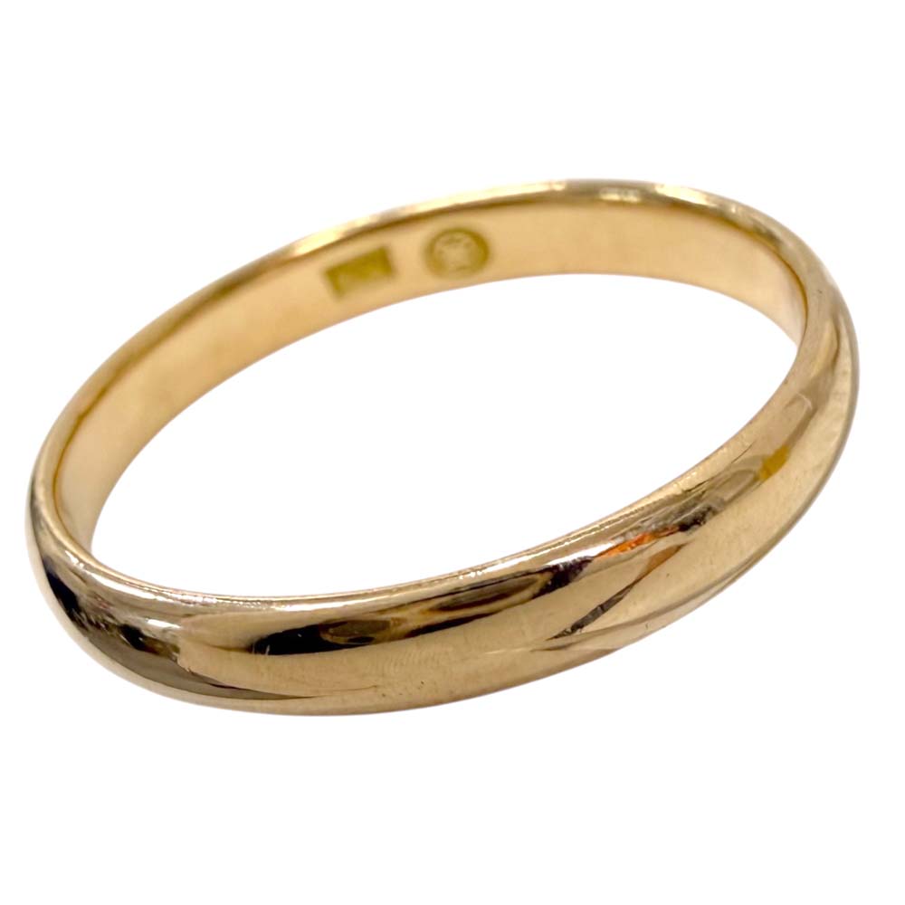 【美品】 かまぼこリング K18 約3.22g 約18号 【中古】