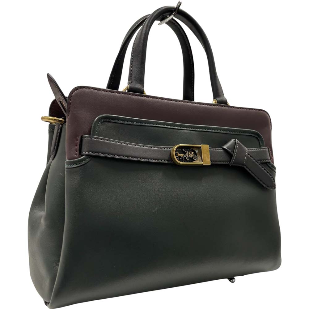 ［南店］【美品】 コーチ C5316 ハンドバッグ グリーン ハンドバッグ 【中古】｜質屋かんてい局山形北店