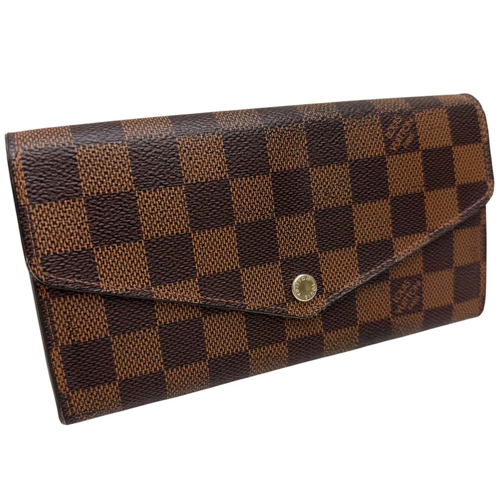 ［泉店］【良品】 ルイヴィトン N63209 ポルトフォイユ・サラ ブラウン 財布 札入れ 小銭入れ 【中古】