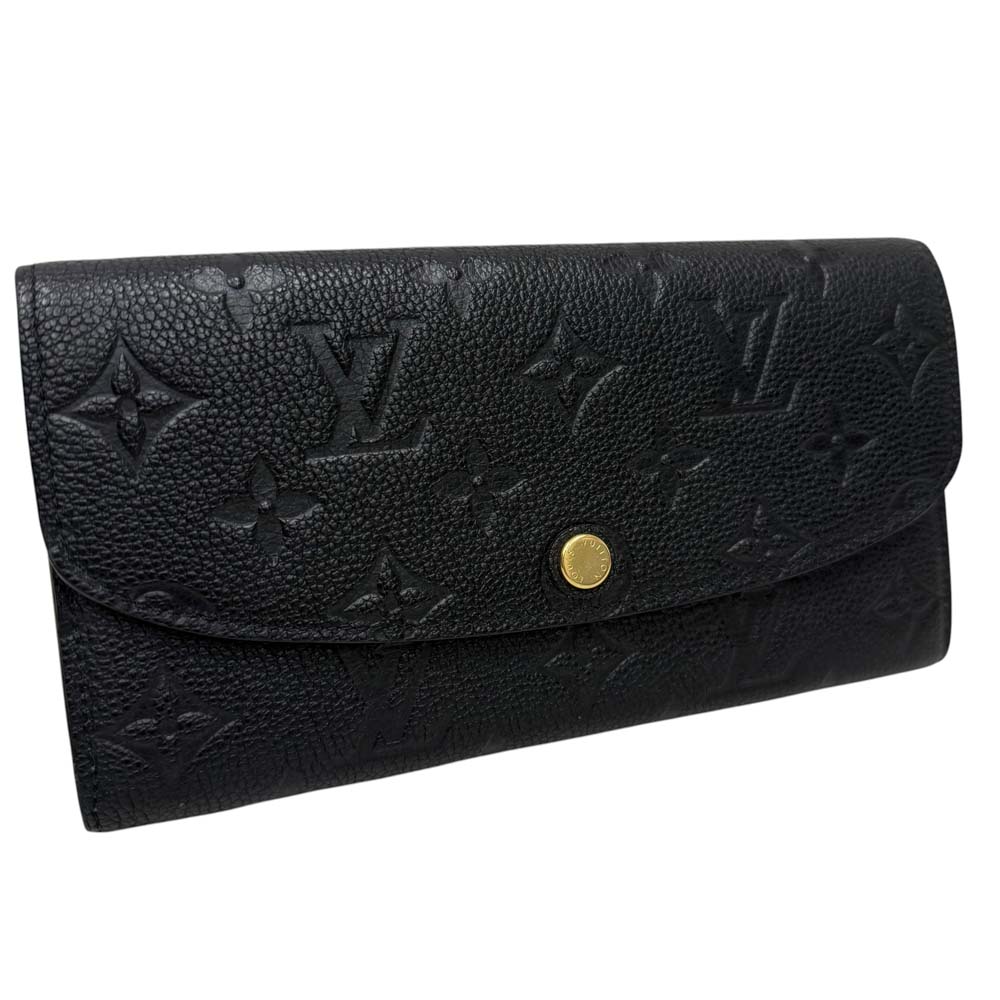 ［泉店］【極美品】 ルイヴィトン M62369 ポルトフォイユ・エミリー ブラック 財布 札入れ 小銭入れ 【中古】