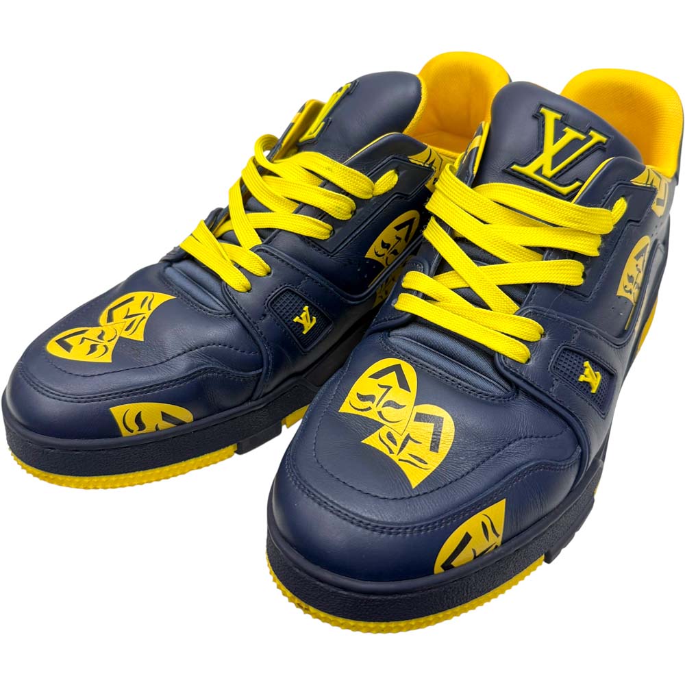 ［泉店］【良品】 ルイヴィトン 1AA77F LV 調教師 スニーカー 米国海軍 / 黄色【中古】