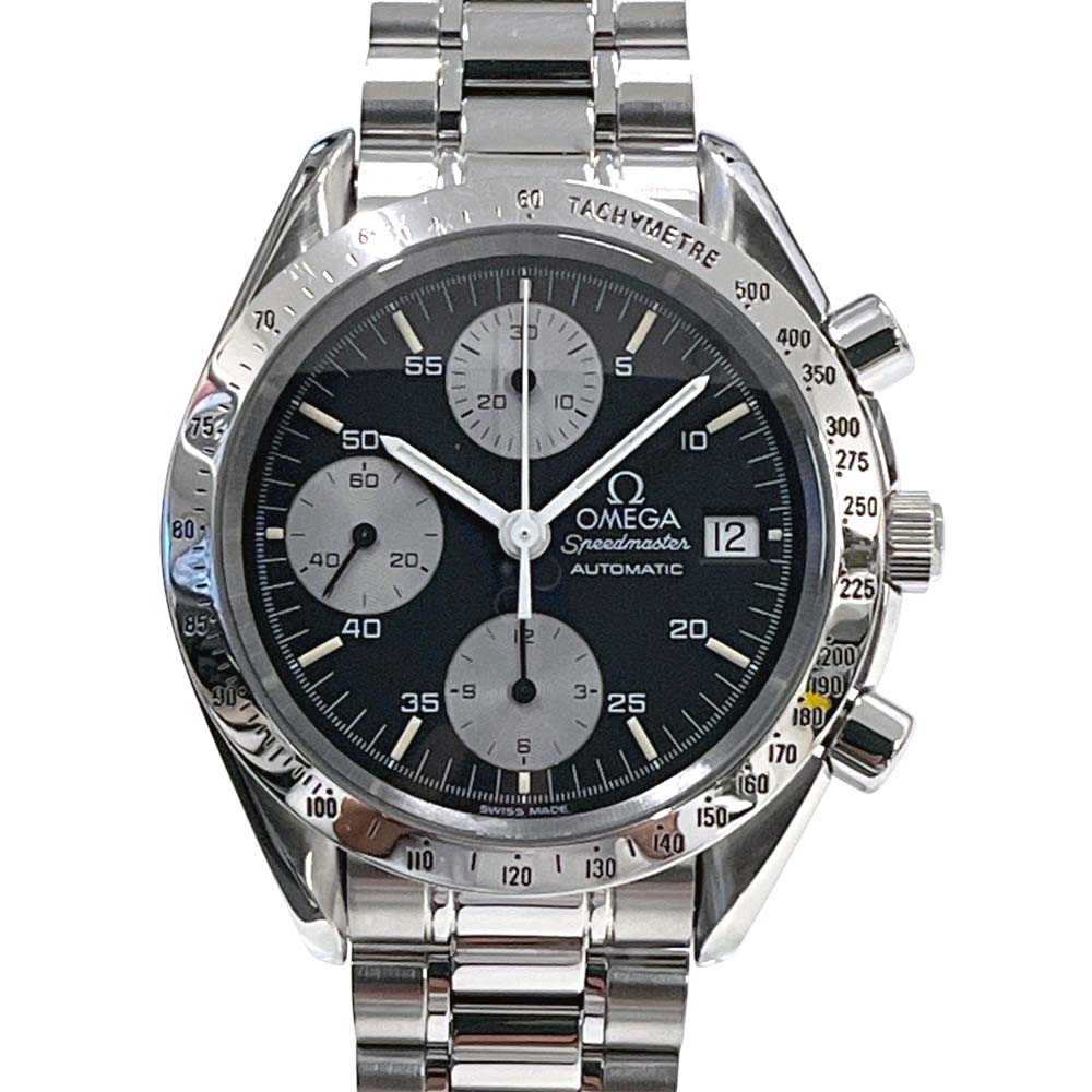 ［南店］【極美品/OH済/外装仕上済】 オメガ Omega 3511.50 スピードマスター ブラック 【中古】