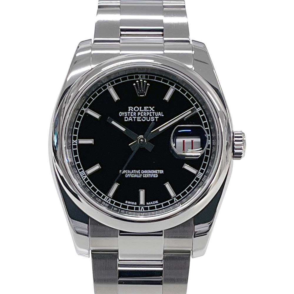［南店］【極美品/OH済/外装仕上済/】 ロレックス Rolex 116200 デイトジャスト36 ランダム番 ブラック 【中古】