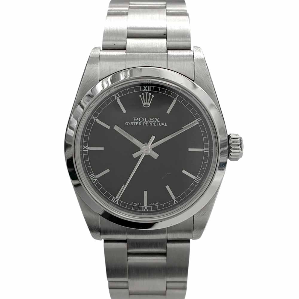 ［泉店］【良品】 ロレックス Rolex 77080 オイスターパーペチュアル ボーイズ Y番 黒いこと 【中古】