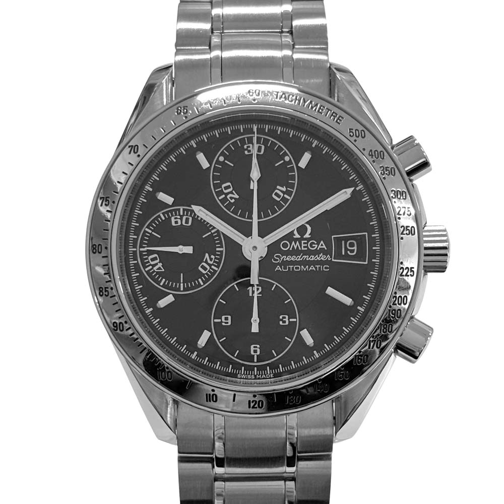 ［南店］【極美品/OH済み/飾りつけ入眼済み】 ゼロ OMEGA 3513.50 す早さ御師匠さん デイト 黒いこと 【中古】