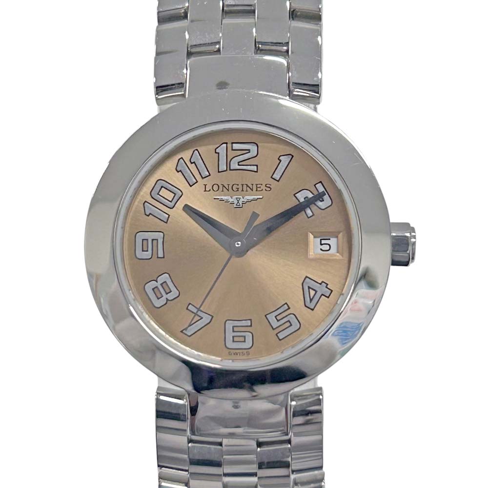 ［南店］【美品/独居室取り替えっこ済み】 ロンジン Longines L5 175 4 ドルチェヴィータ 秋味さくら色 オレンジ色 【中古】