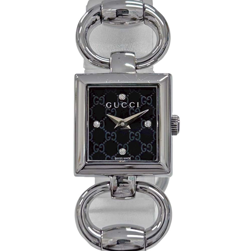 ［南店］【美品】 グッチ Gucci YA120507 トルナヴォーニ 黒いこと 【中古】