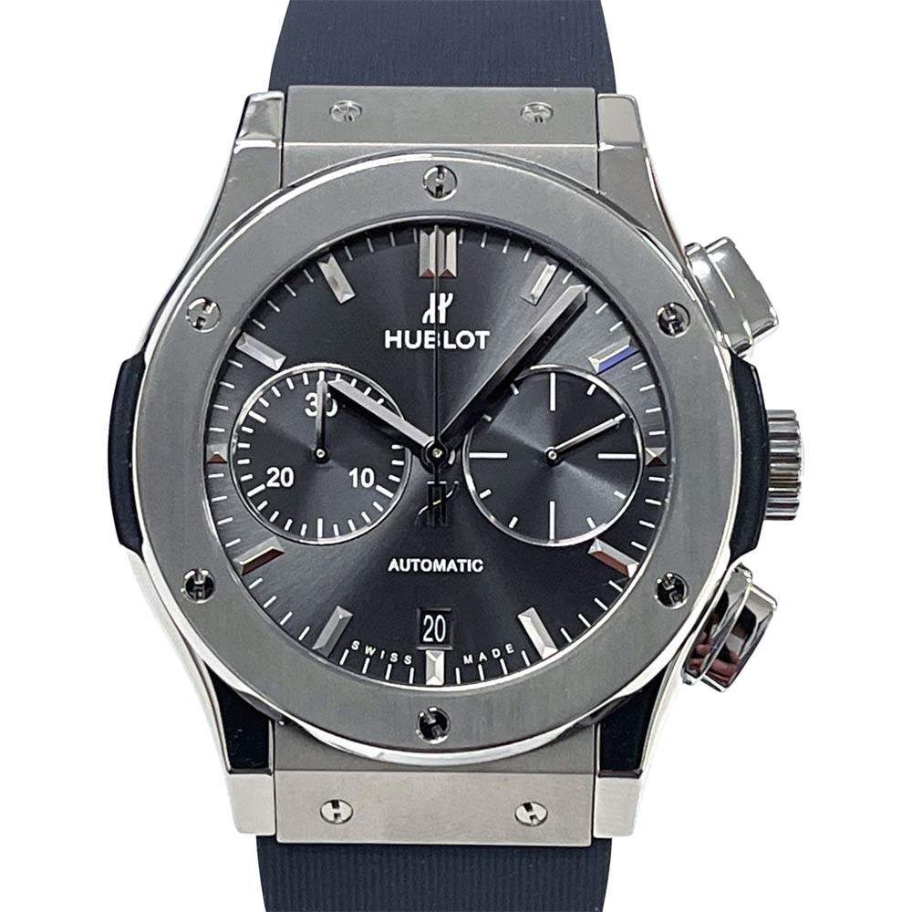 ［南店］【極美品/ギャラ○/OH済/外装仕上済】 ウブロ Hublot 521.NX.7071.LR クラシックフュージョンクロノグラフ レーシンググレー 【中古】 m007｜質屋かんてい局山形北店