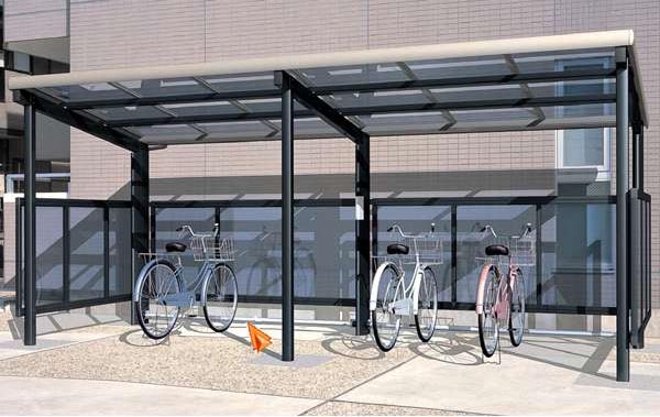 自転車置場 屋根 サイクルポート バイク 雨よけ サイクリン 雪かき