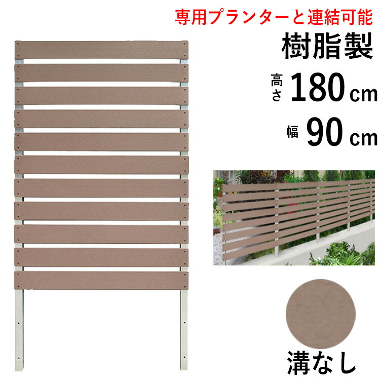 【楽天市場】フェンス 目隠し 屋外 目隠し ウッドフェンス ラティス フェンス DIY 目隠しフェンス ラティスフェンス 樹脂 ボーダーフェンス 庭  ガーデニング おしゃれ 【 高さ180cm × 幅90cm 】【 アーバンタイプ ( 溝あり )】【フェンス単体】送料無料 