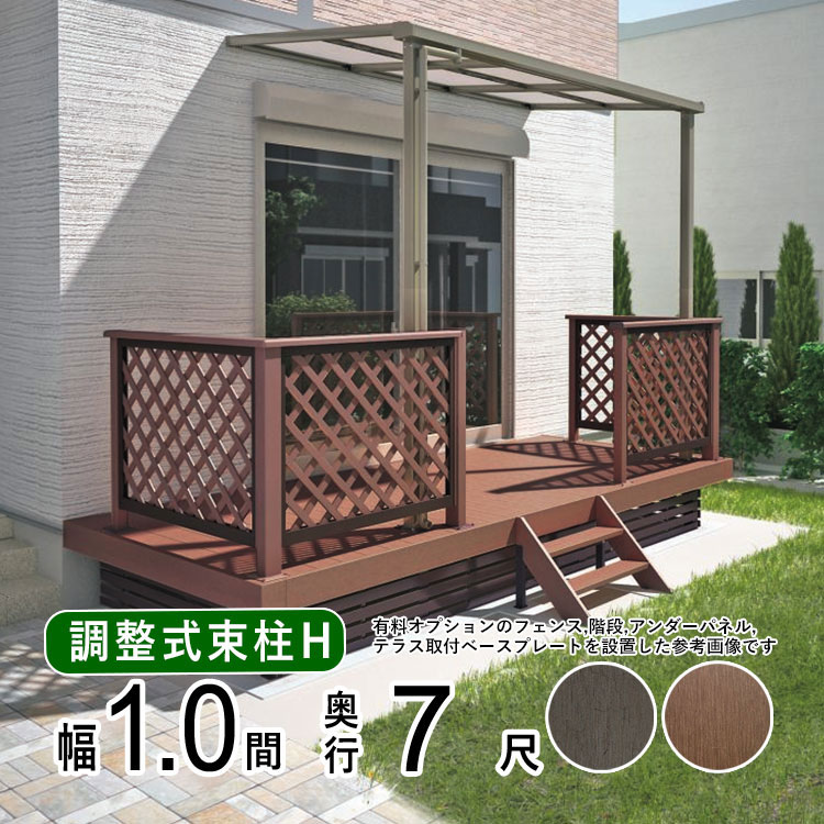 かんたん施工！YKKリウッドデッキS【幕板端部鳥打ち帽致しかた】 花・ガーデン・DIY-エクステリア・ガーデンファニチャー