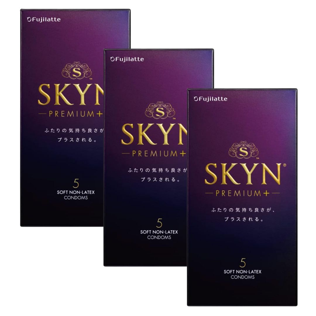 SKYN スキン Premium プラス コンドーム 不二ラテックス 5個入 選べる セット 1箱 2箱 3箱 5箱 6箱 10箱 まとめ買い ポリイソプレン 柔らか素材で自然な使用感