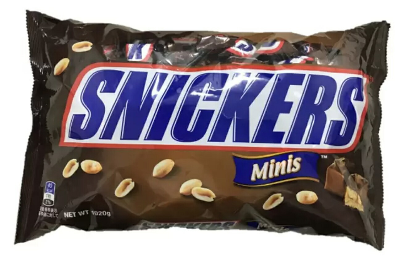 マース スニッカーズ ミニチュア チョコレート 1020g画像