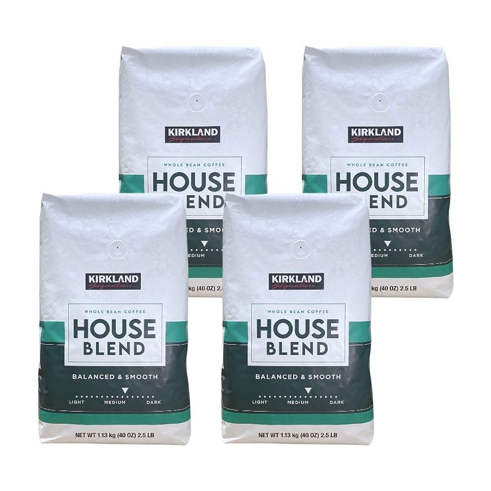 KIRKLAND(カークランド) シグネチャー ハウスブレンド コーヒー (豆) 1.13kg コストコ ×4パック