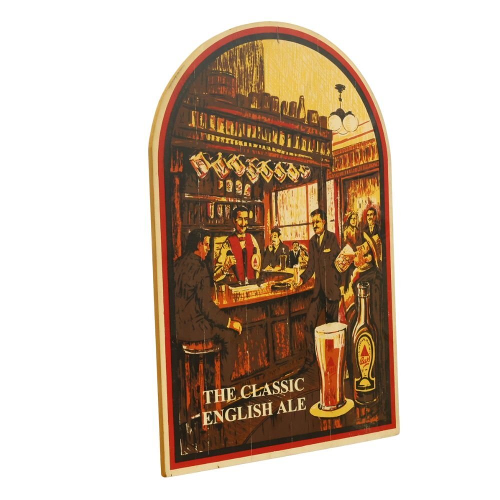 【送料無料】バスペールエール Bass paie ale 木看板 アメリカン雑貨 アンティーク 沖縄・離島 配送不可 併 KG