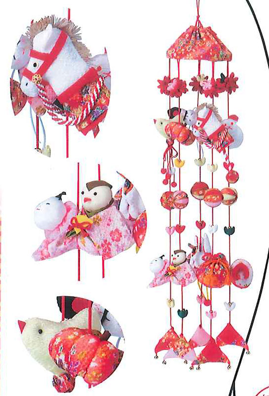 楽天市場】キット ちりめん細工 つるしかざりのおひなさま