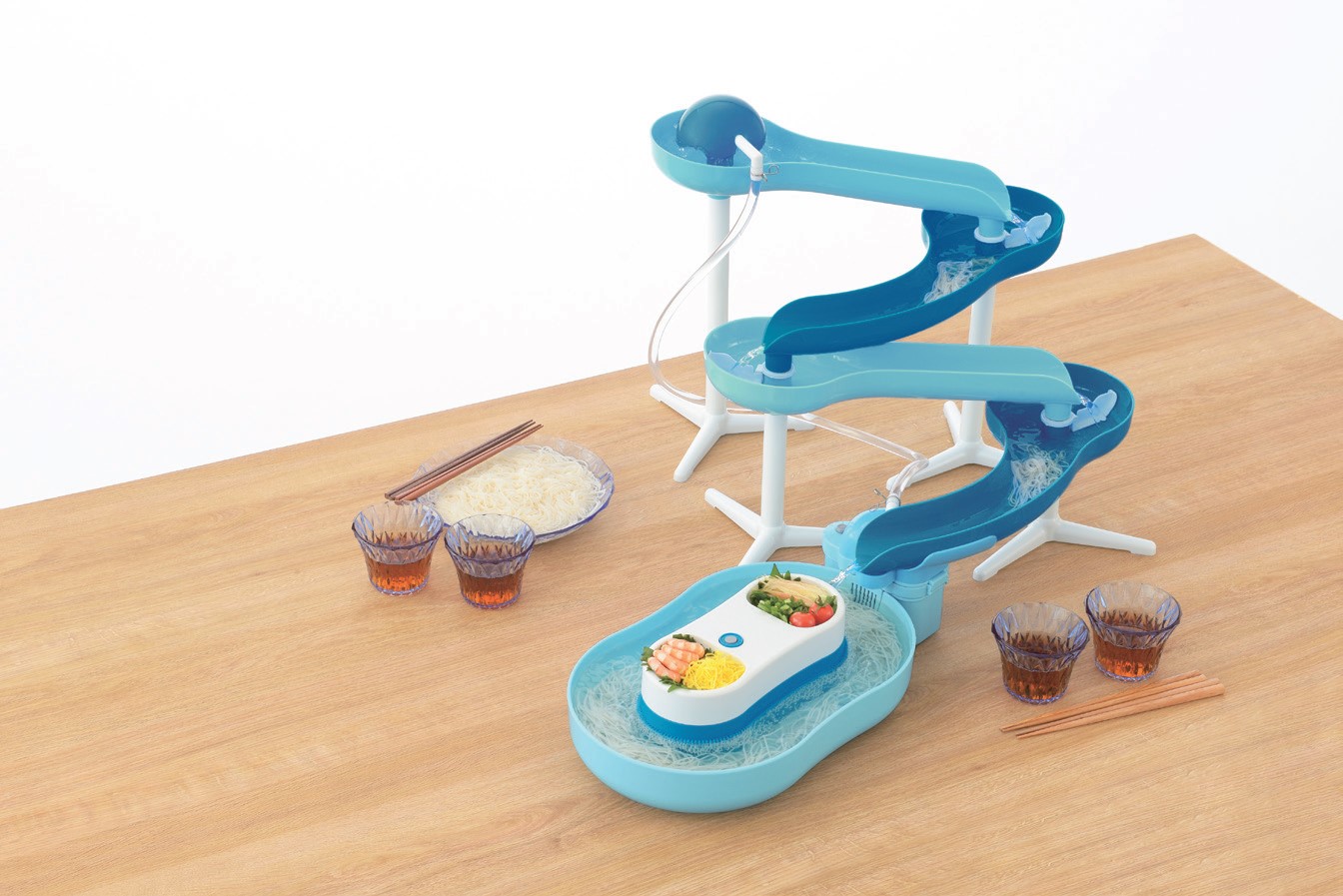 流麺 スライダーそうめんキッチンシンク物入れ ペパーミント青 パールメタル 流しそうめん器 流しそうめん時機 そうめん 素麺 スライダー 流し素麺 パール金属 D6668 Restaurant Valentino De