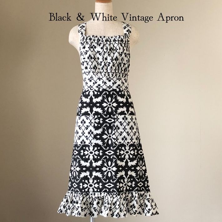 楽天市場】エプロン ブランド 花柄 首掛け 綿 コットン ワンピース